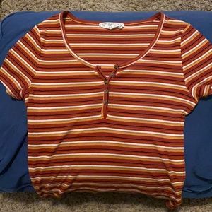 Hope rose stripped tshirt